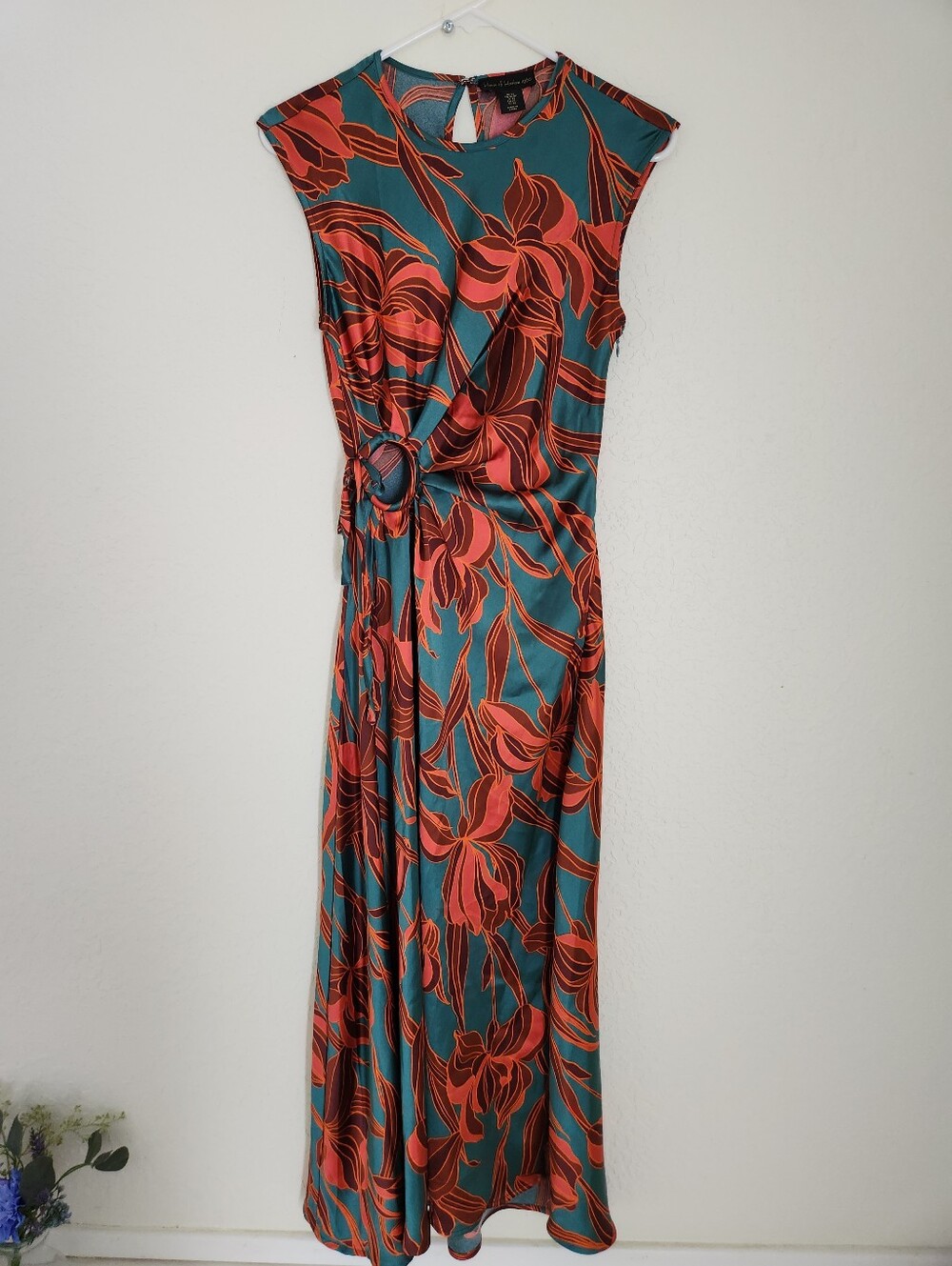 House of Harlow 1960  REVOLVE Maxi Floral Dress with Waist Round Cut-Out XS